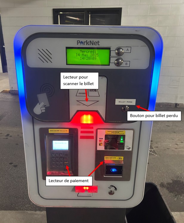 Borne de sortie principale 